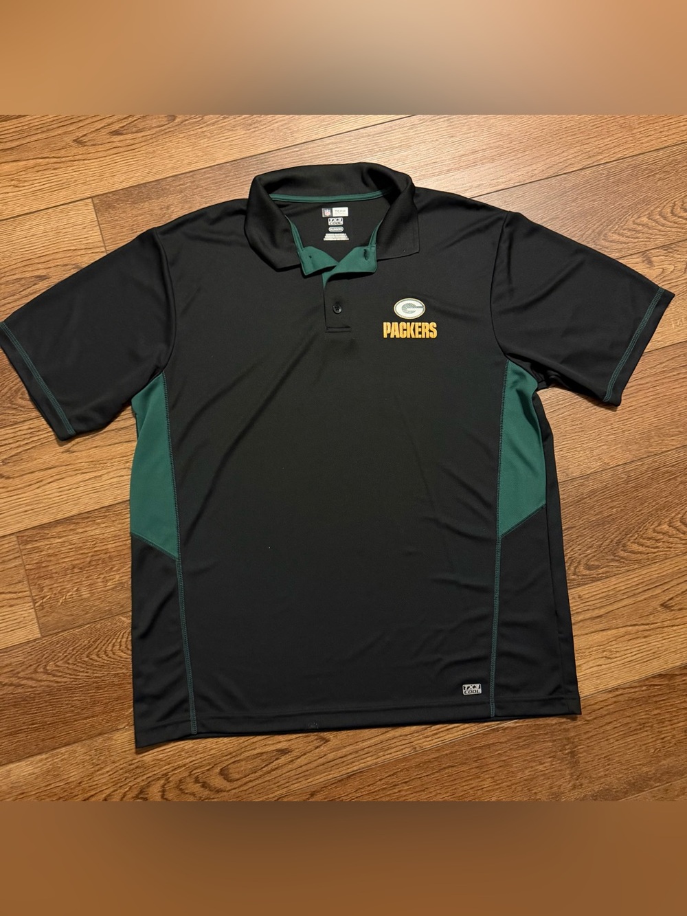 NFL Green Bay Packers Men's Black Performance Polo Shirt XL - Picture 1 of 9